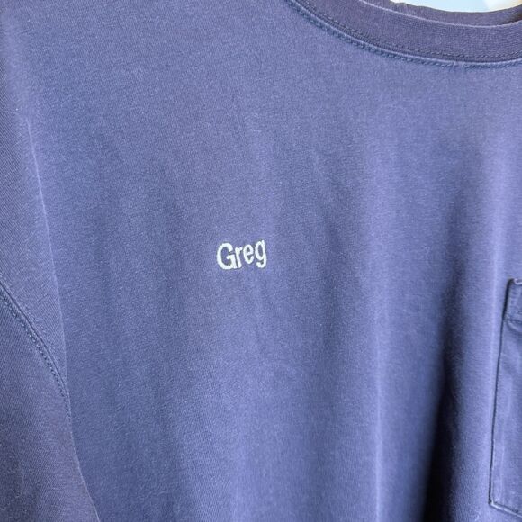 Carhartt  Men's Force Flame Resistant FR Long Sleeve Navy Shirt Size XL *SPOTS* - Picture 11 of 16